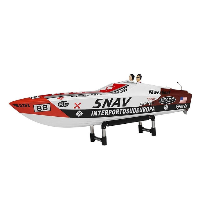 2.4G 80km,h Rc Boat 30cc Gas Engine Fiber Glass Hull with Clutch RTR Model Image 3