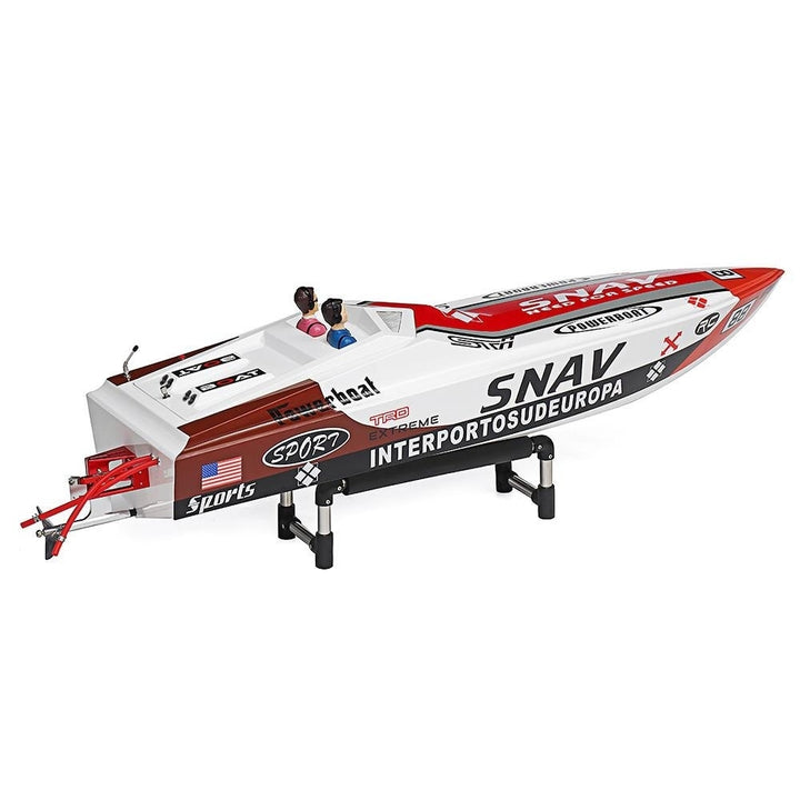 2.4G 80km,h Rc Boat 30cc Gas Engine Fiber Glass Hull with Clutch RTR Model Image 4