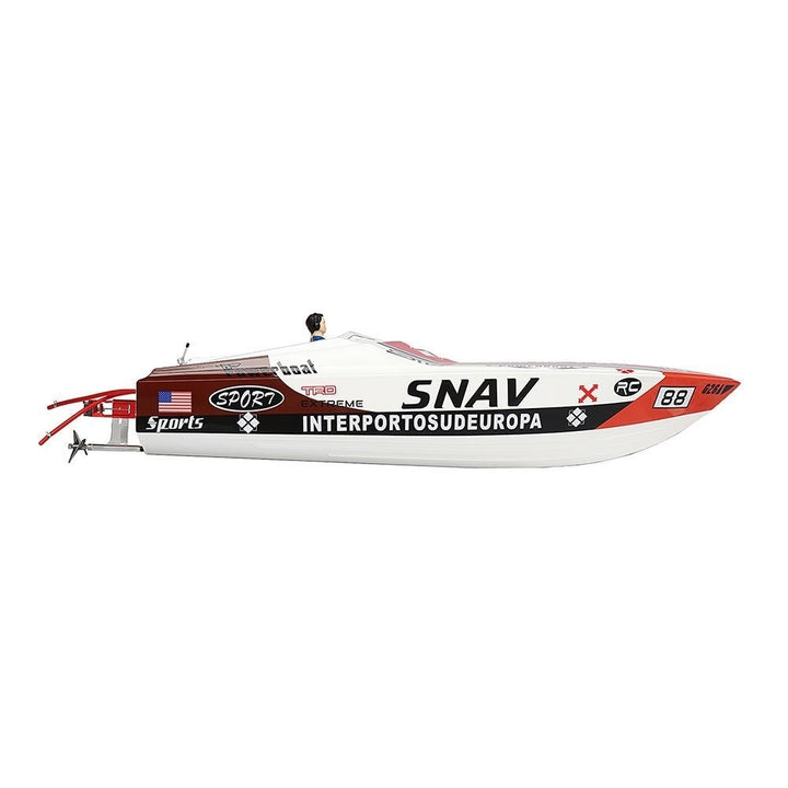 2.4G 80km,h Rc Boat 30cc Gas Engine Fiber Glass Hull with Clutch RTR Model Image 6