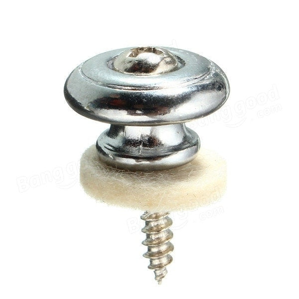 2pc Mushrooms Shape Round Head Guitar Bass Strap Buttons Locks Parts Pin Image 4