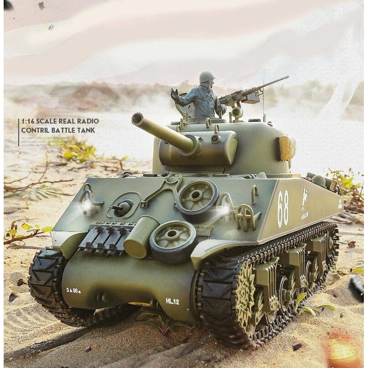 2.4G US Sherman M4A3 Upgraded RC Car Tank Vehicle Models Image 4