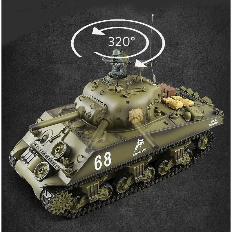 2.4G US Sherman M4A3 Upgraded RC Car Tank Vehicle Models Image 8