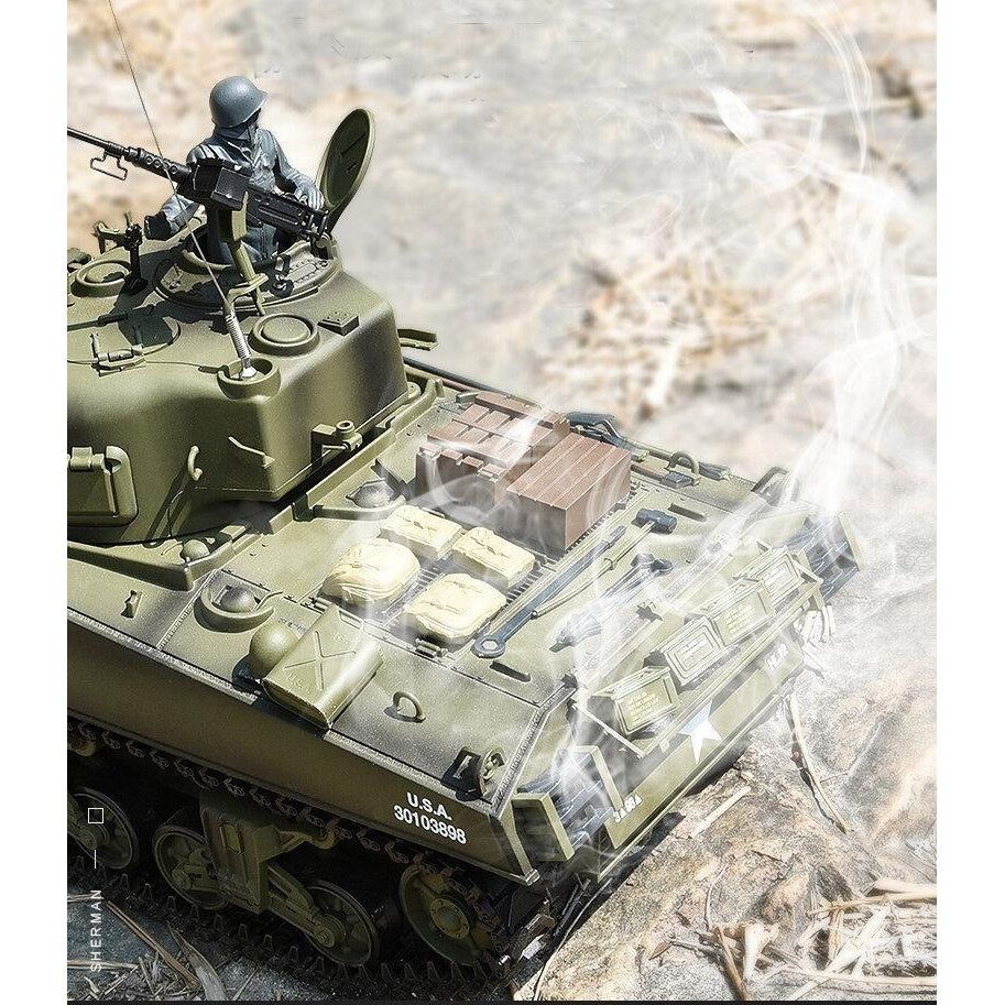 2.4G US Sherman M4A3 Upgraded RC Car Tank Vehicle Models Image 9