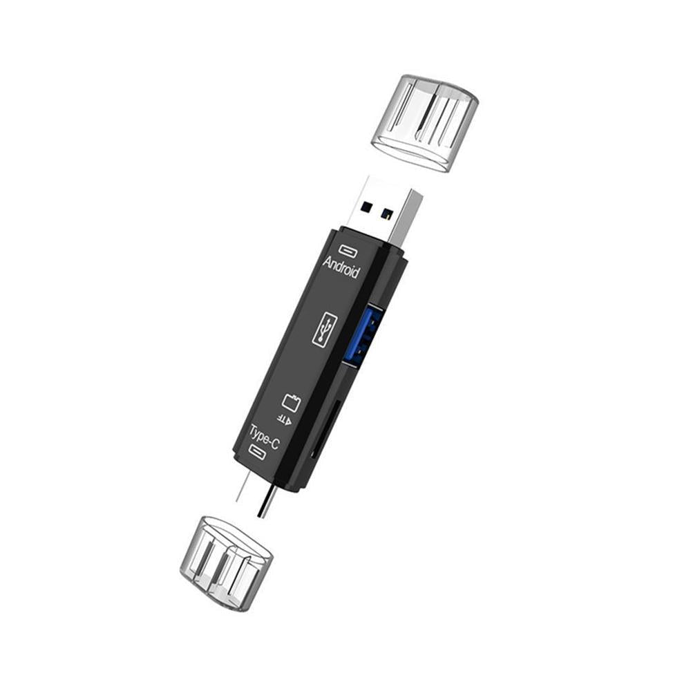 3-in-1 Type-C Micro USB TF SD OTG Multi-Function Adapter For Macbook Laptop Computer Image 2
