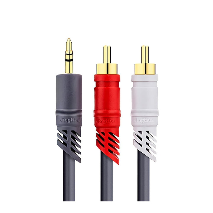 3.5mm to 2RCA Audio Cable 3.5mm HiFi Stereo RCA AUX Cable Y Splitter Cable for Mobile Phones Computers Amplifiers Image 2
