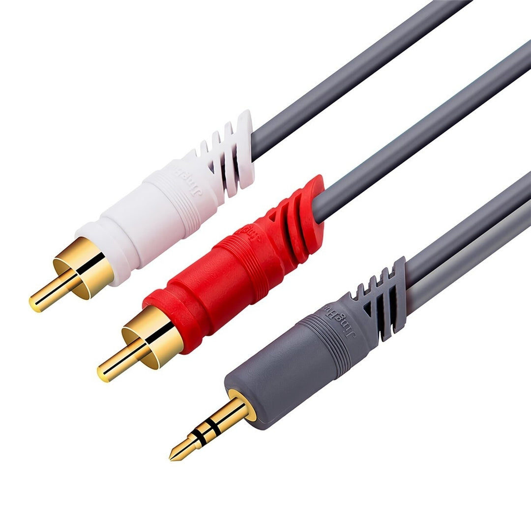 3.5mm to 2RCA Audio Cable 3.5mm HiFi Stereo RCA AUX Cable Y Splitter Cable for Mobile Phones Computers Amplifiers Image 3