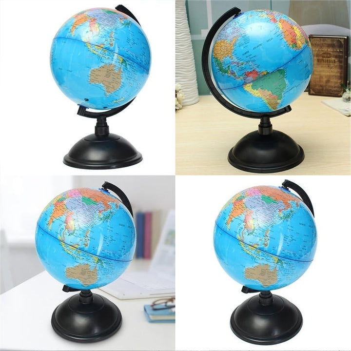20cm Blue Ocean World Globe Map With Swivel Stand Geography Educational Toy Gift Image 4