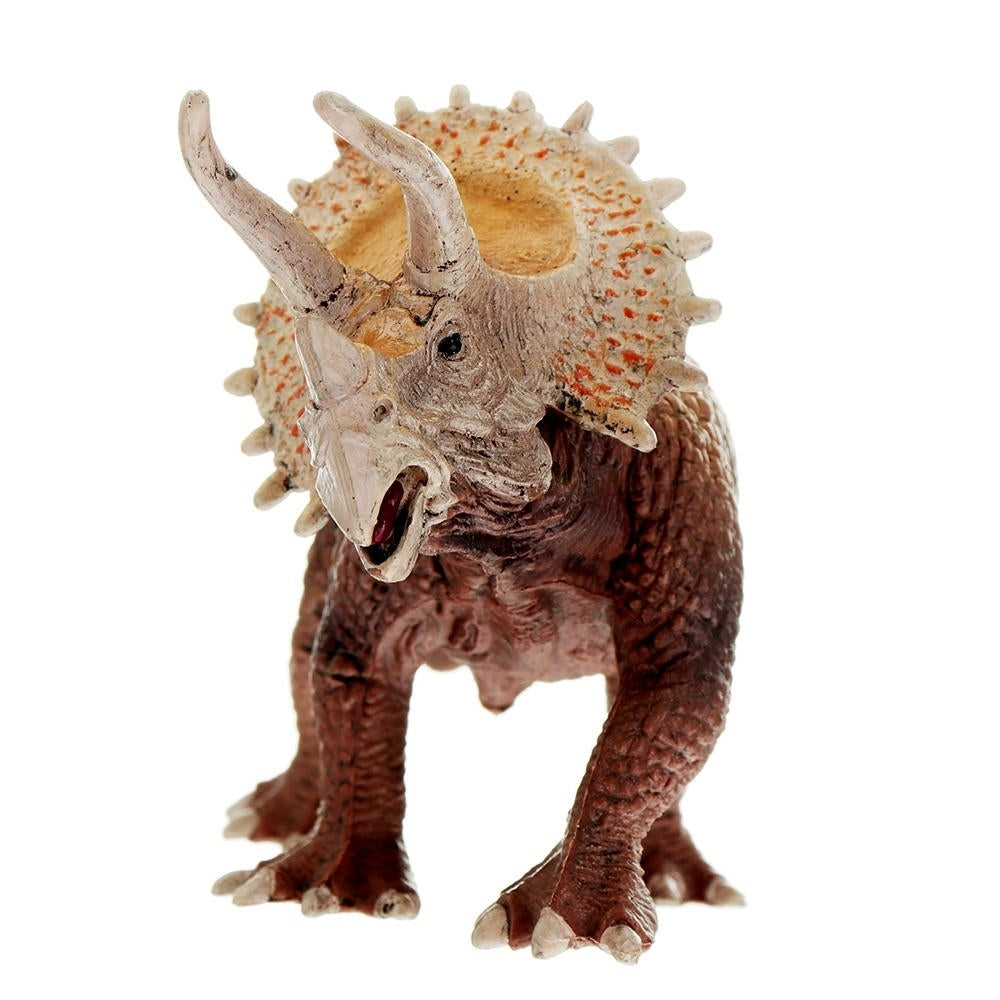 20CM PVC Dinosaurs Toy Triceratops Figure Animal Jurassic World Figures Diecast Model Image 2