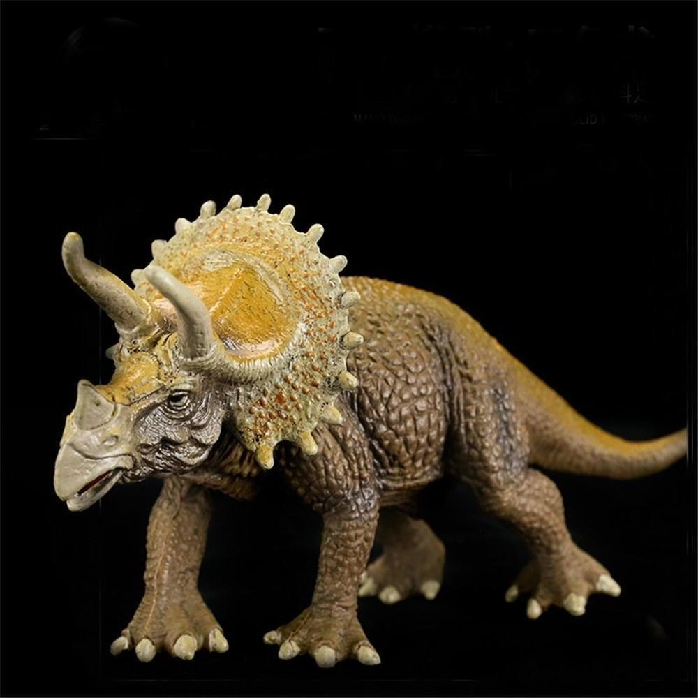 20CM PVC Dinosaurs Toy Triceratops Figure Animal Jurassic World Figures Diecast Model Image 4