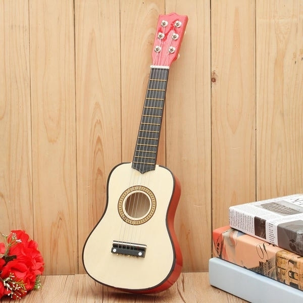 21 inch Beginners Practice Acoustic Guitar 6 String with Pick Image 2
