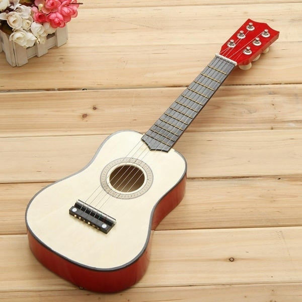 21 inch Beginners Practice Acoustic Guitar 6 String with Pick Image 3