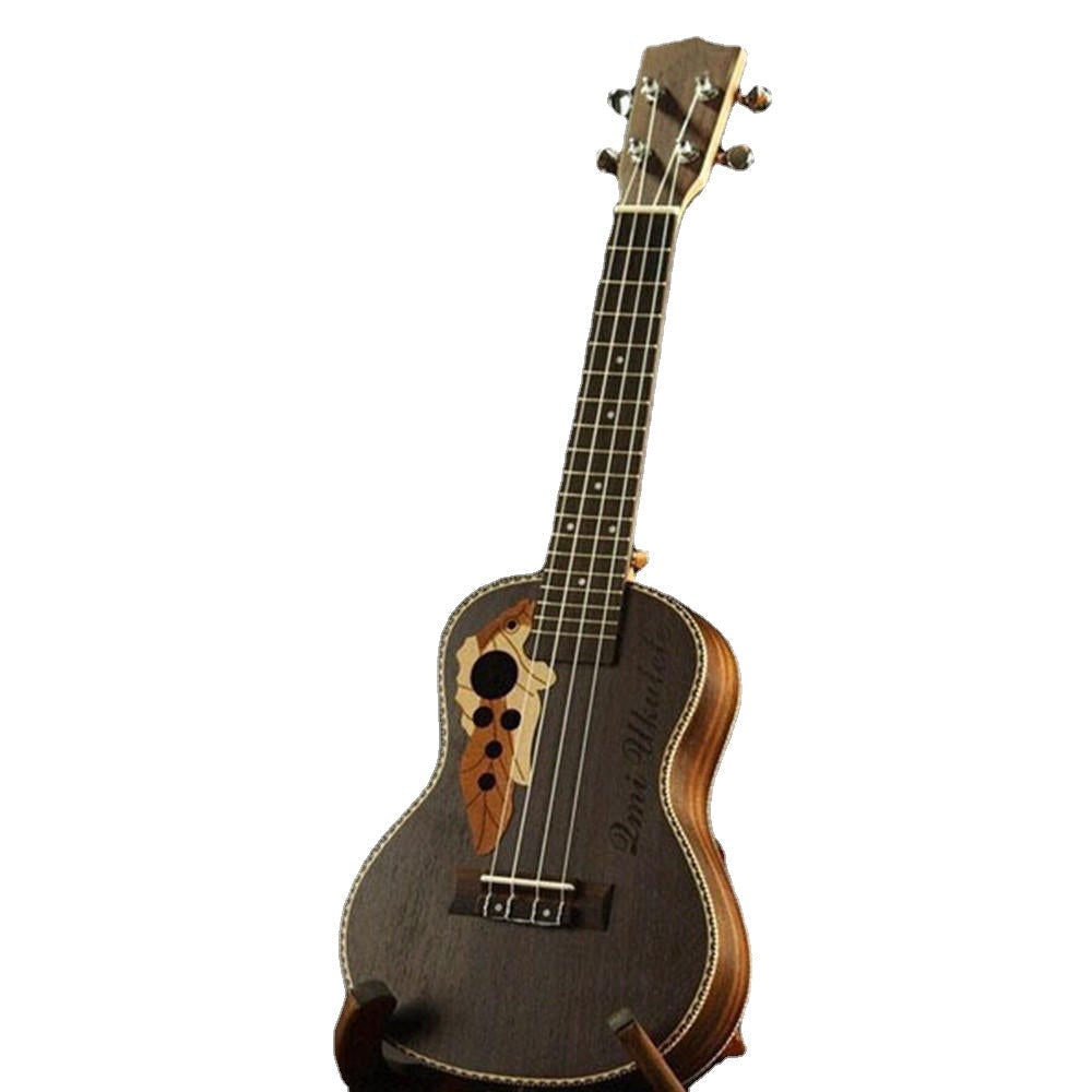 21 Inch Four Strings Rosewood Ukulele Guitar With Grape Shape Holes Image 1
