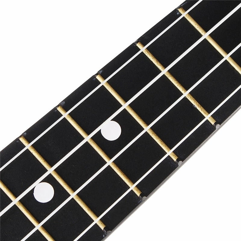 21 Inch Economic Soprano Ukulele Uke Musical Instrument With Gig bag Strings Tuner Black Image 9