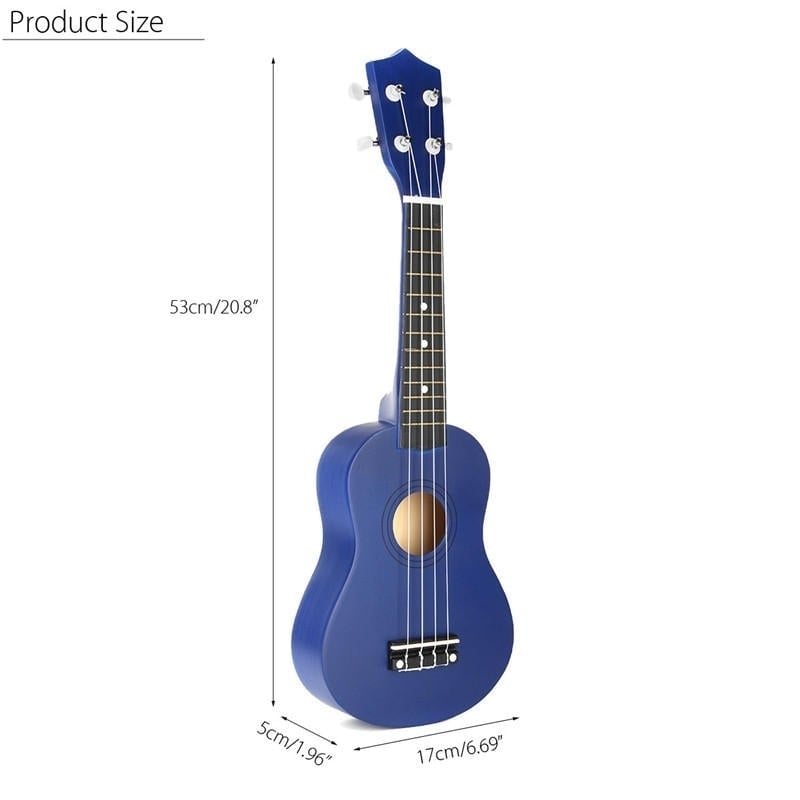 21 Inch Economic Soprano Ukulele Uke Musical Instrument With Gig bag Strings Tuner Blue Image 8