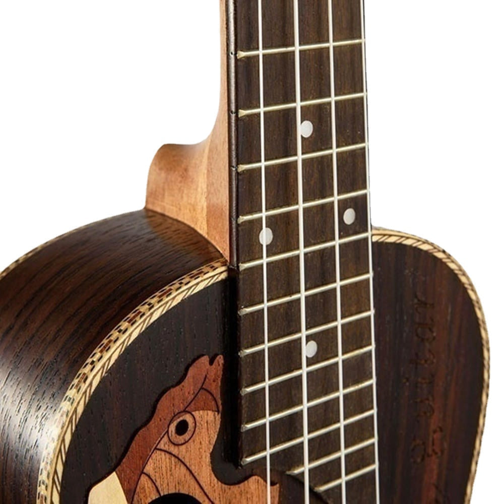 21 Inch Four Strings Rosewood Ukulele Guitar With Grape Shape Holes Image 7