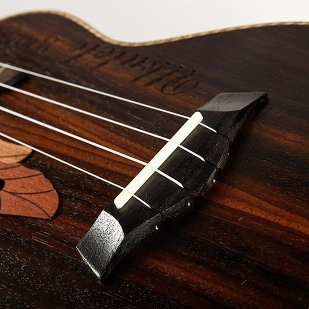 21 Inch Four Strings Rosewood Ukulele Guitar With Grape Shape Holes Image 8
