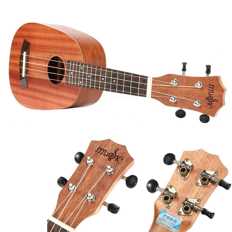 21 Inch Soprano Pinapple Mahogany Ukulele 4 Strings Hawaii Mini Guitar Children Gift Image 4