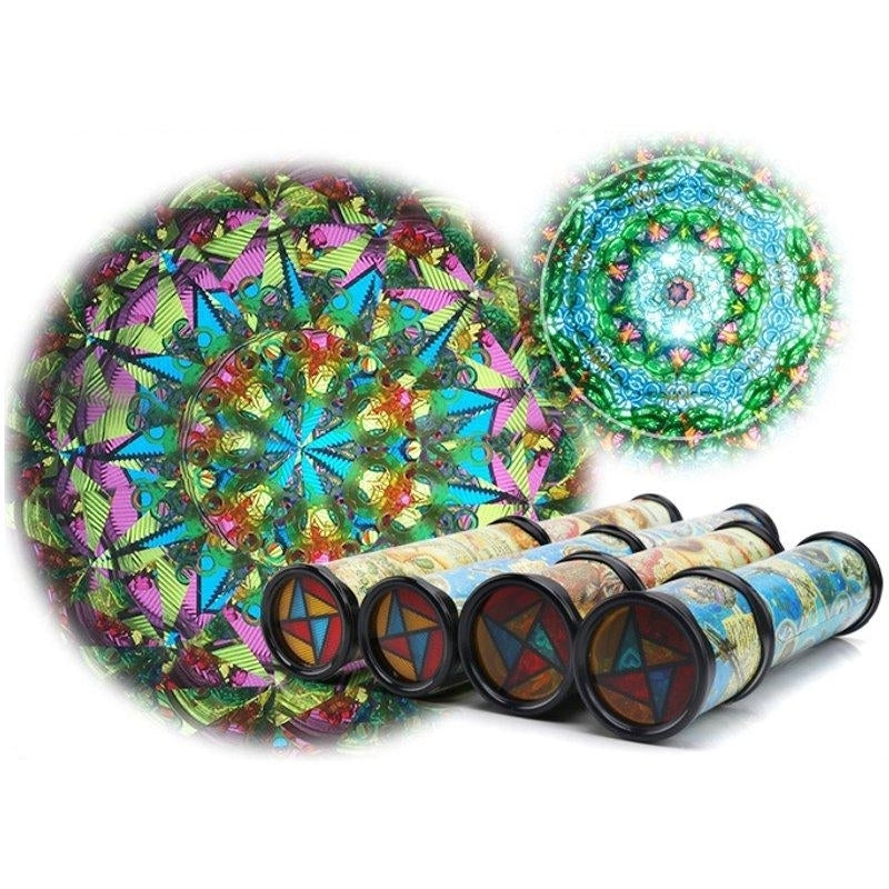 21cm Rotating Kaleidoscopes Colorful World Preschool Toys Style Random Best Kids Gifts Image 4