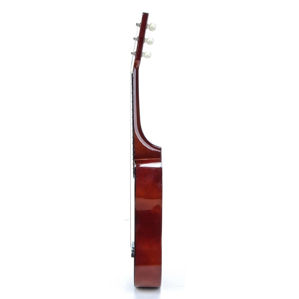23 Inch 6-String Brown Basswood Ukulele Mini Musical Instrument For Children Image 2