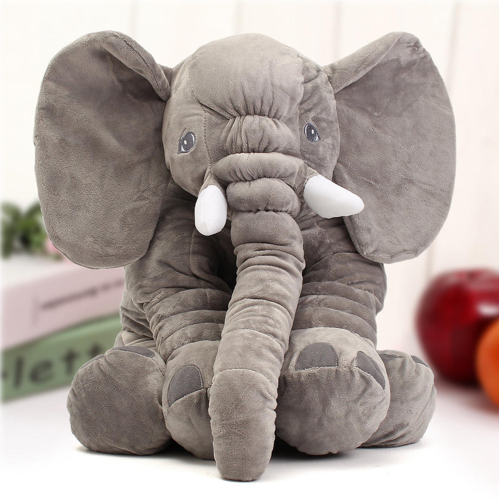 23.5" 60cm Cute Jumbo Elephant Plush Doll Stuffed Animal Soft Kids Toy Gift Image 2