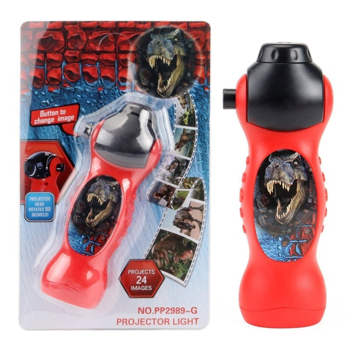 24 Dinosaur Patterns Flashlight Projector Lamp Educational Puzzle Toy Kids Children Christmas Gift Image 1