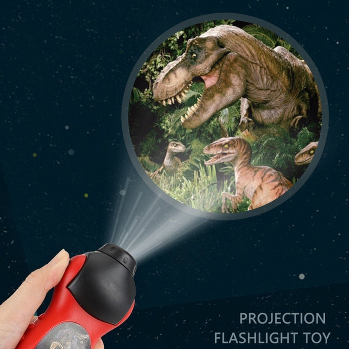 24 Dinosaur Patterns Flashlight Projector Lamp Educational Puzzle Toy Kids Children Christmas Gift Image 4