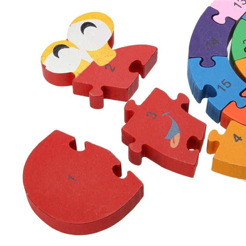 26Pcs Multicolor Letter Childrens Educational Building Blocks Snail Toy Puzzle For Children Gift Image 3