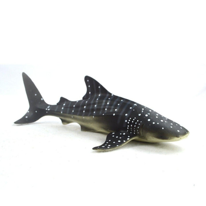 28cm Realistic Whale Shark Sea Animal Figure Solid Plastic Ocean Toy Diecast Model Image 1
