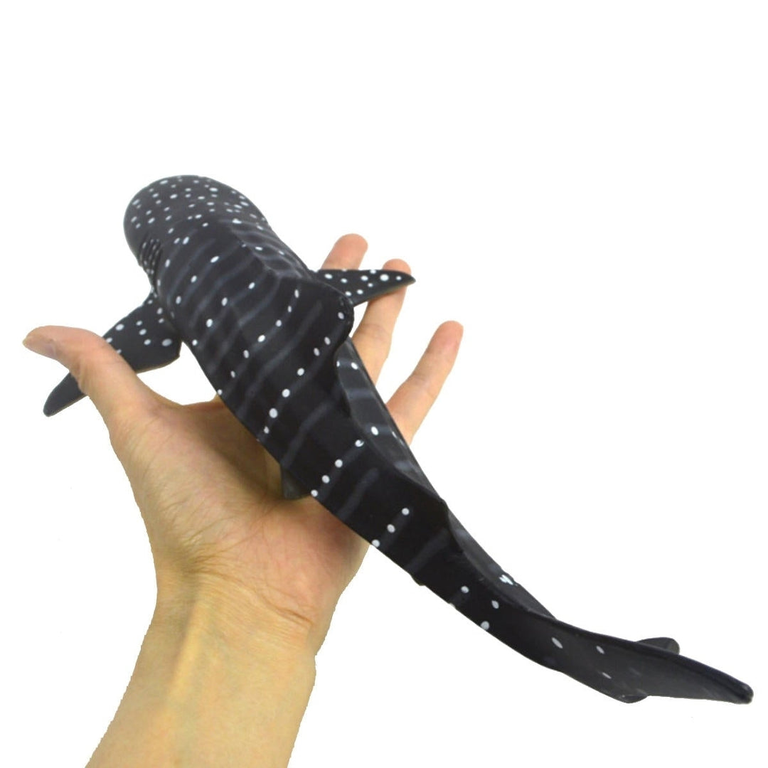 28cm Realistic Whale Shark Sea Animal Figure Solid Plastic Ocean Toy Diecast Model Image 2