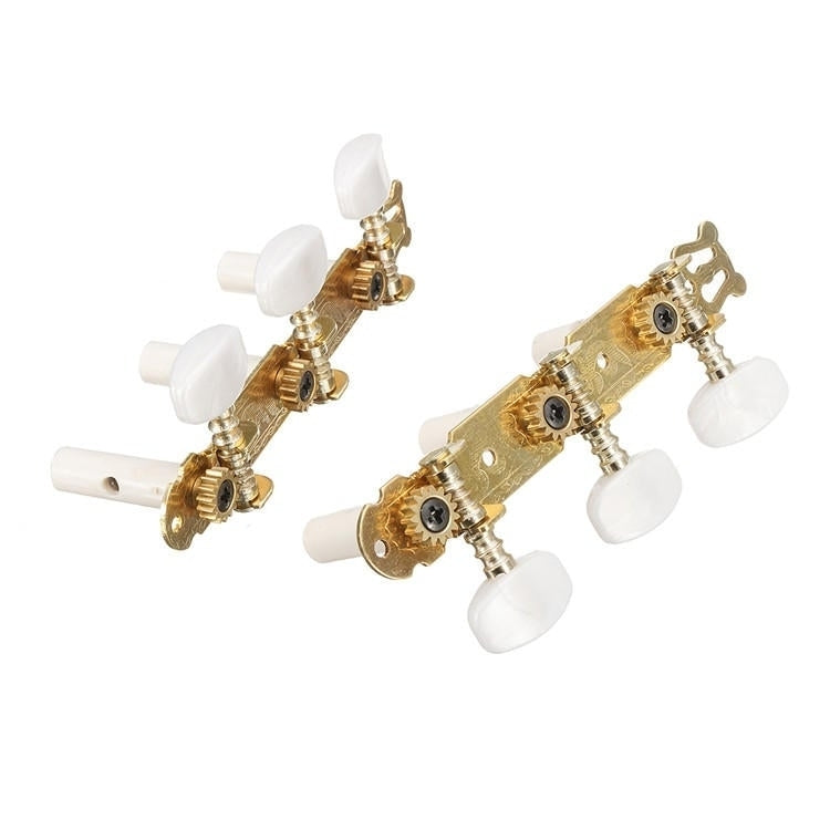 2Pcs Acoustic Guitar String Tuning Pegs Keys Machine Heads Tuners Color Gold Image 3