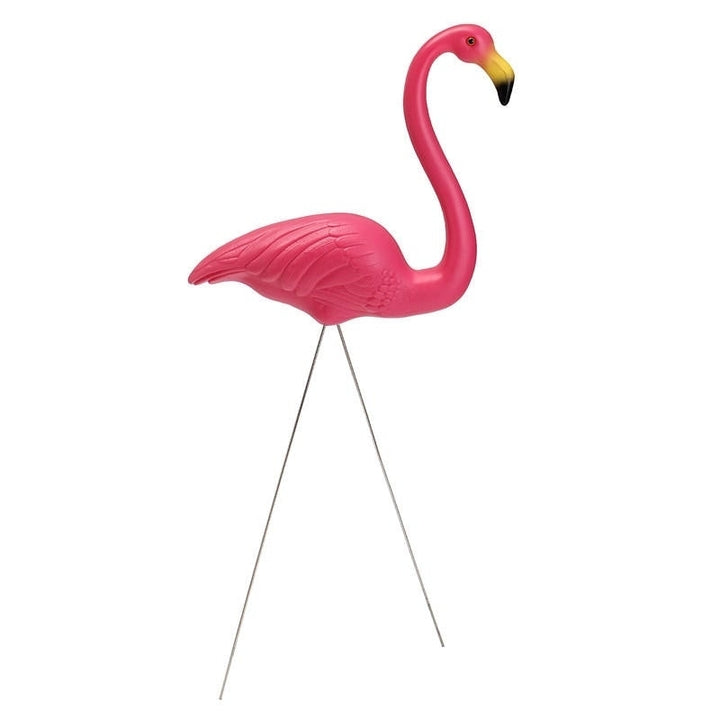 2PCS Pink Flamingo Plastic Yard Garden Lawn Art Ornaments Retro Toy Decor Image 4