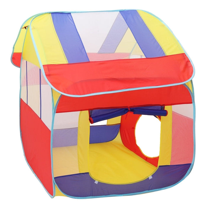 3 IN 1 Indoor Outdoor Triangle and Hexagon Detachable Tent Childrens Play Toys with Zippered Storage Bag Image 4