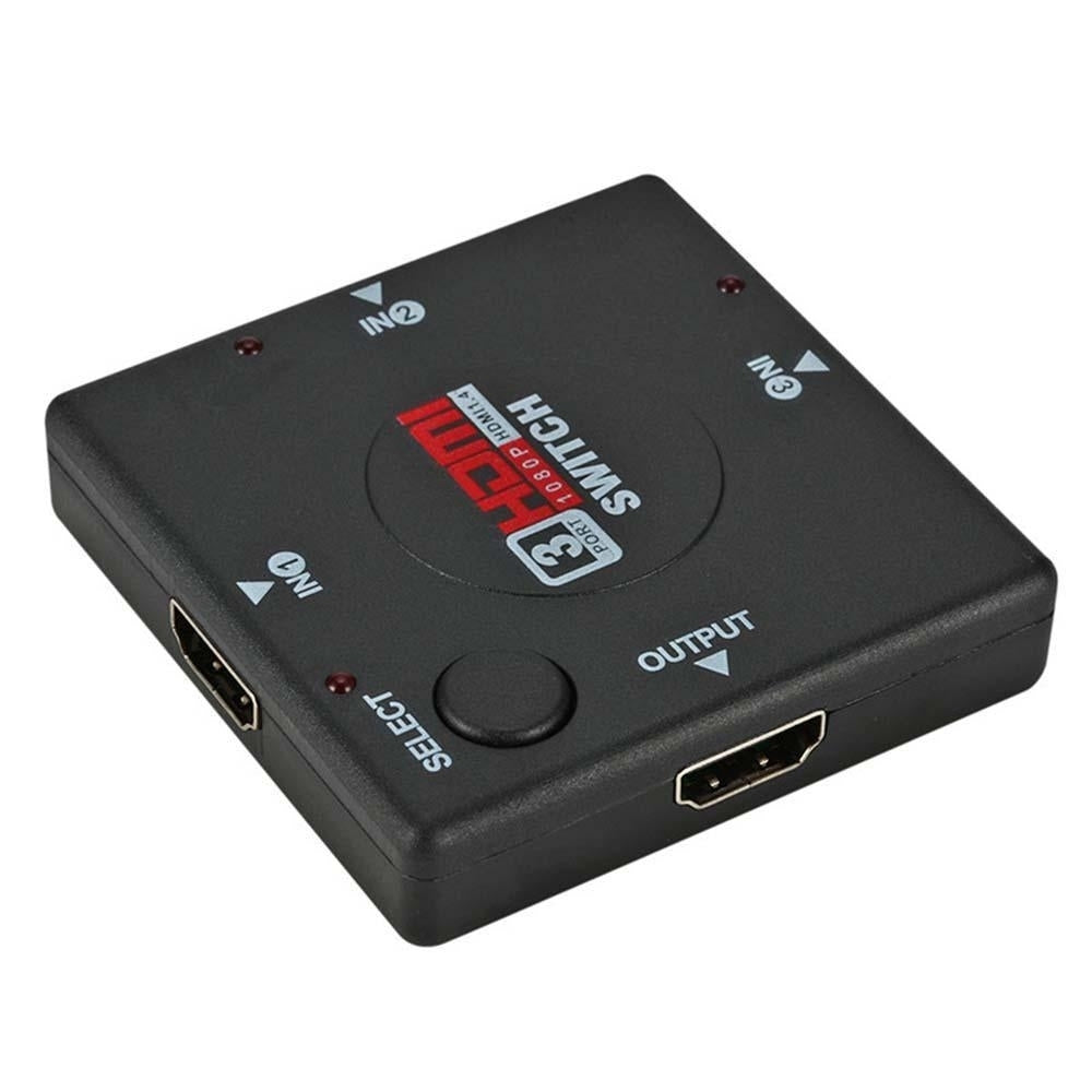 3 Port 1080P High Definition Multimedia Interface Switcher Adapter Splitter for PS3 STB TV DVD DVR PC DV DLP Projector Image 3