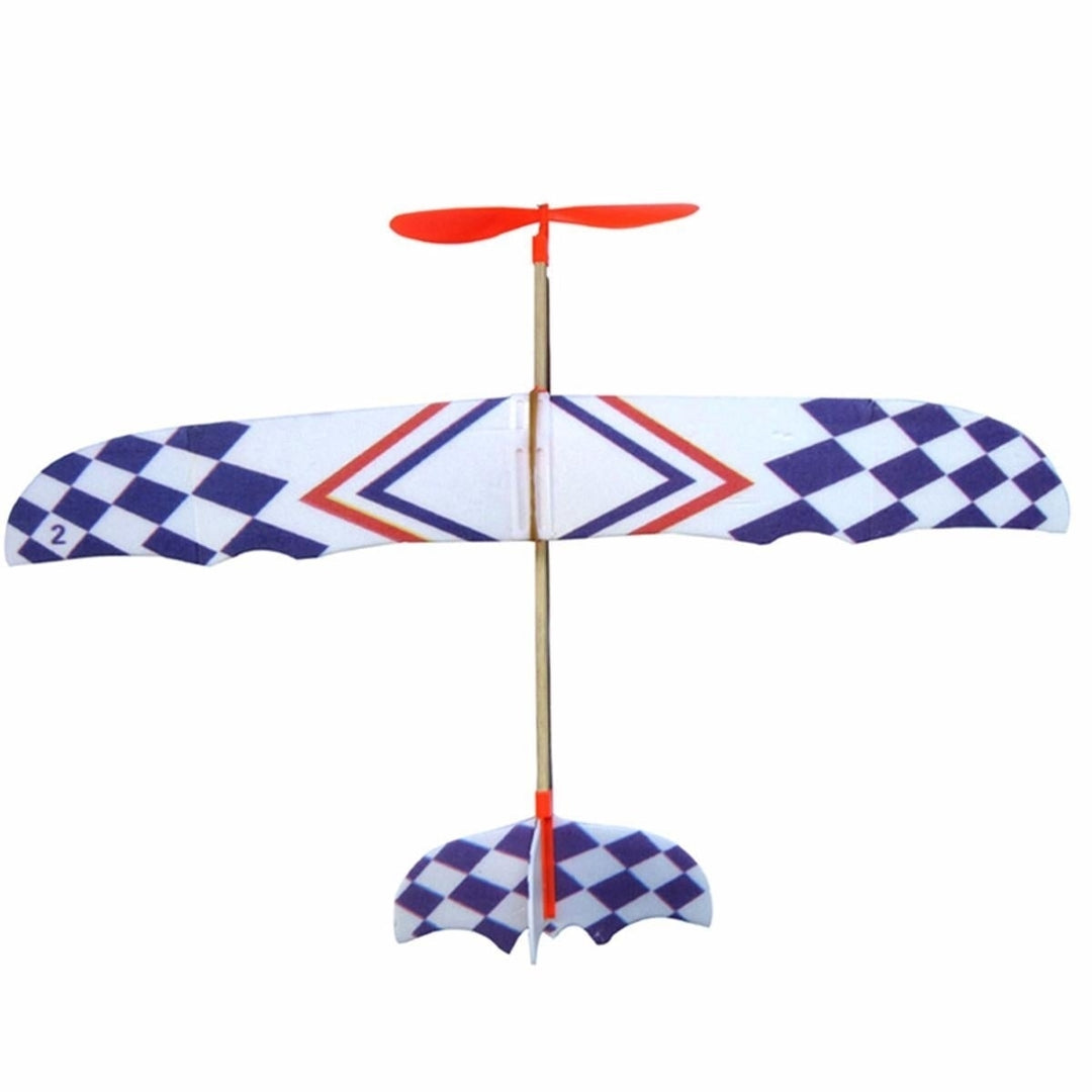 3 PCS Elastic Rubber Band Powered DIY Foam Plane Toy Kit Aircraft Model Educational Toy Image 6