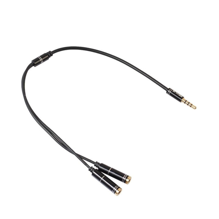 3.5mm Headphone Jack + Mic Audio Splitter Gold-Plated Extension Aux Cable Adapter for Mobile Phone Image 4