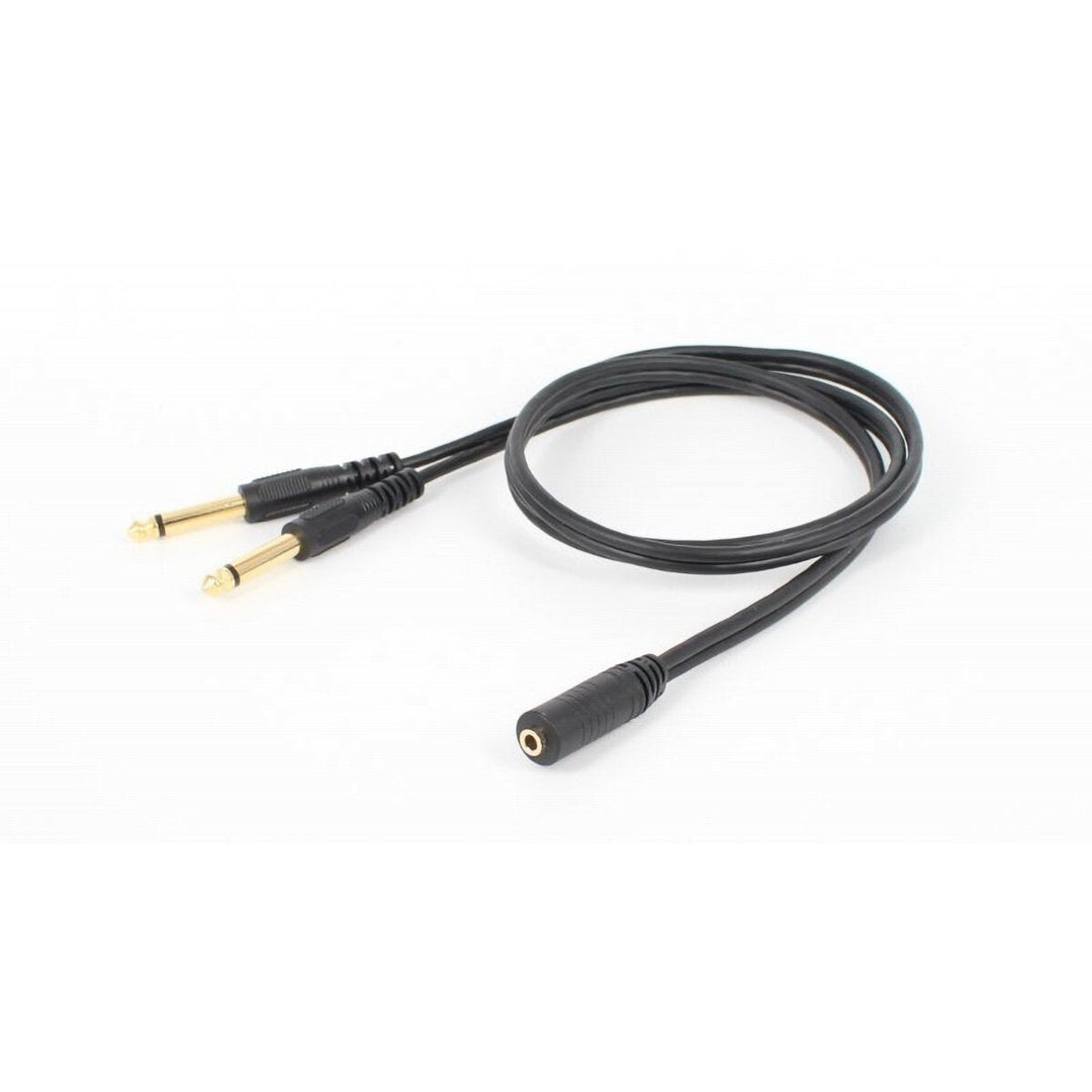 3.5mm Jack to 2x RCA Plugs Male to Male Aux Audio Cable Adapter Spliter Image 3