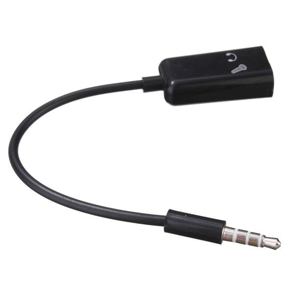 3.5mm Stereo Audio Male to Earphone Headset + Microphone Adapter PC Cell Phone Image 8