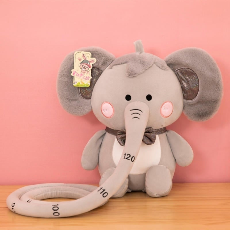 30,40,55CM Soft Down Cotton Stuffed Plush Toy with Long Nose Height Ruler Function for Childrens Birthday Gifts Image 4