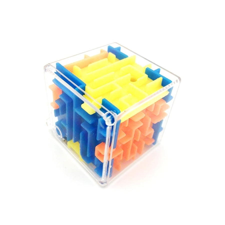 3.8CM Mini Maze Classic Magic Cube Toys Plastic 3D Bead Maze Rotating Cube Image 1
