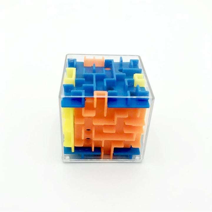 3.8CM Mini Maze Classic Magic Cube Toys Plastic 3D Bead Maze Rotating Cube Image 2