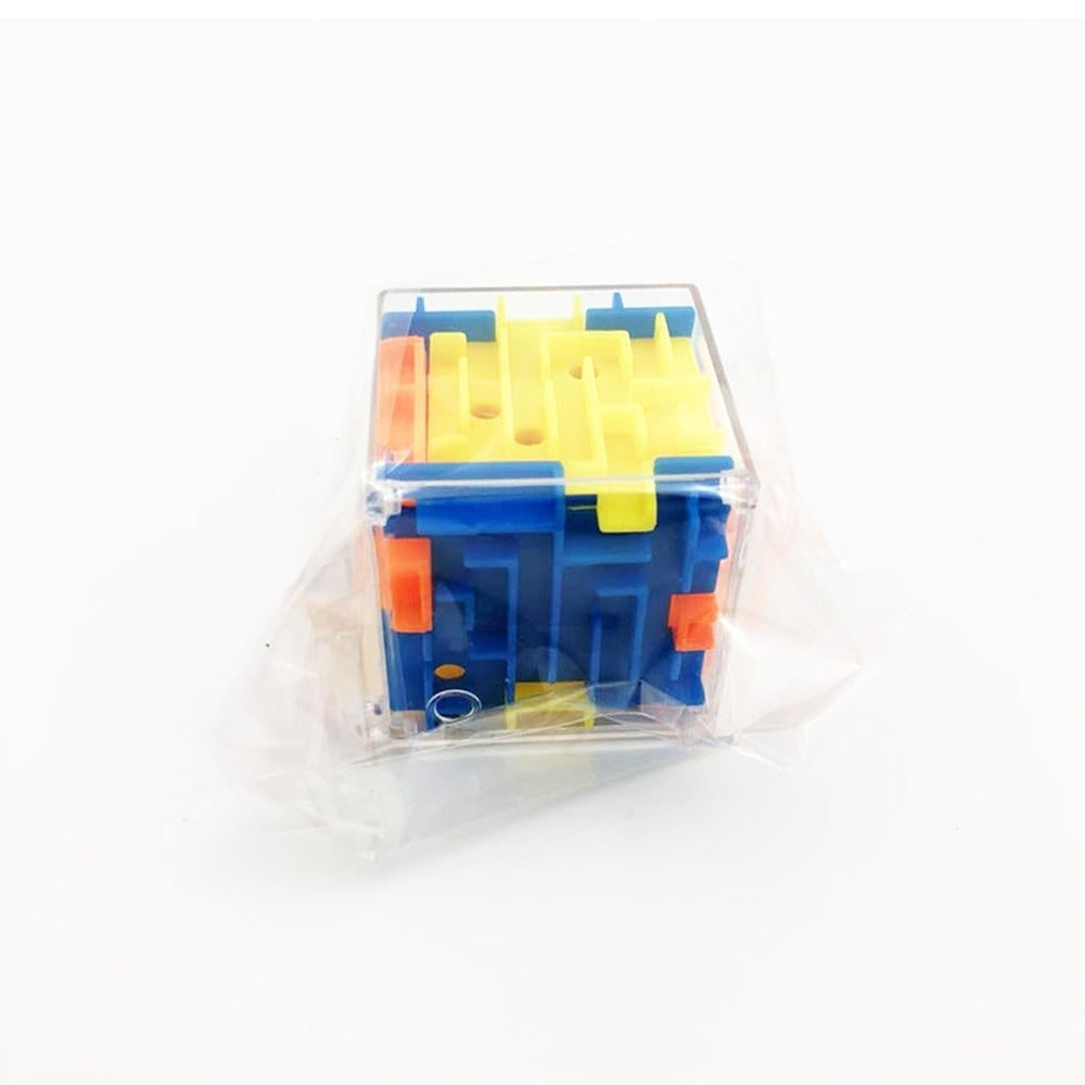 3.8CM Mini Maze Classic Magic Cube Toys Plastic 3D Bead Maze Rotating Cube Image 3