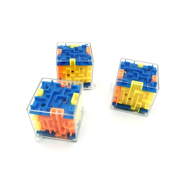 3.8CM Mini Maze Classic Magic Cube Toys Plastic 3D Bead Maze Rotating Cube Image 7
