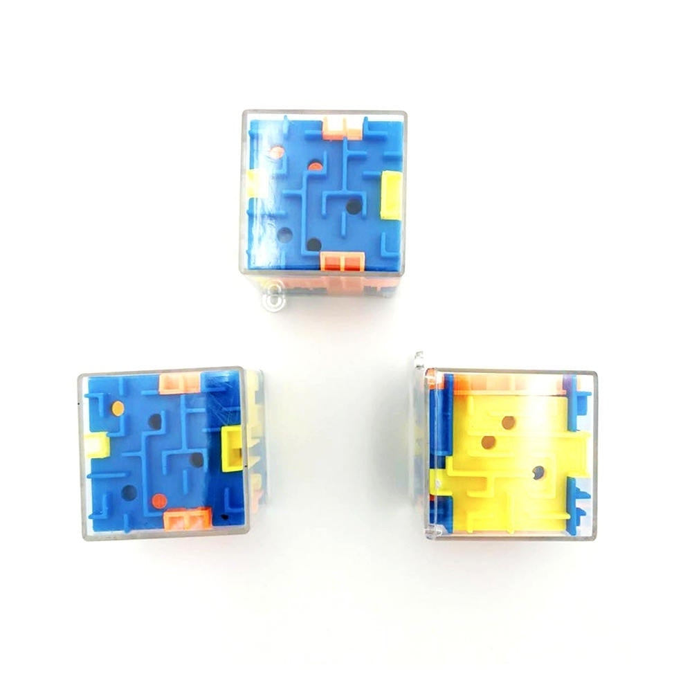 3.8CM Mini Maze Classic Magic Cube Toys Plastic 3D Bead Maze Rotating Cube Image 10