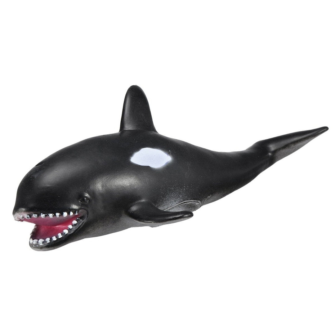 30cm White Shark Killer Whale Soft Model Toys Glue Material Image 3