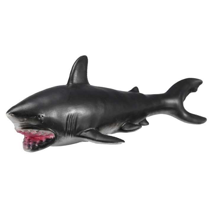 30cm White Shark Killer Whale Soft Model Toys Glue Material Image 4
