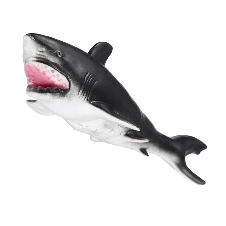 30cm White Shark Killer Whale Soft Model Toys Glue Material Image 6