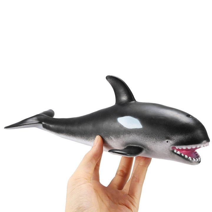 30cm White Shark Killer Whale Soft Model Toys Glue Material Image 7