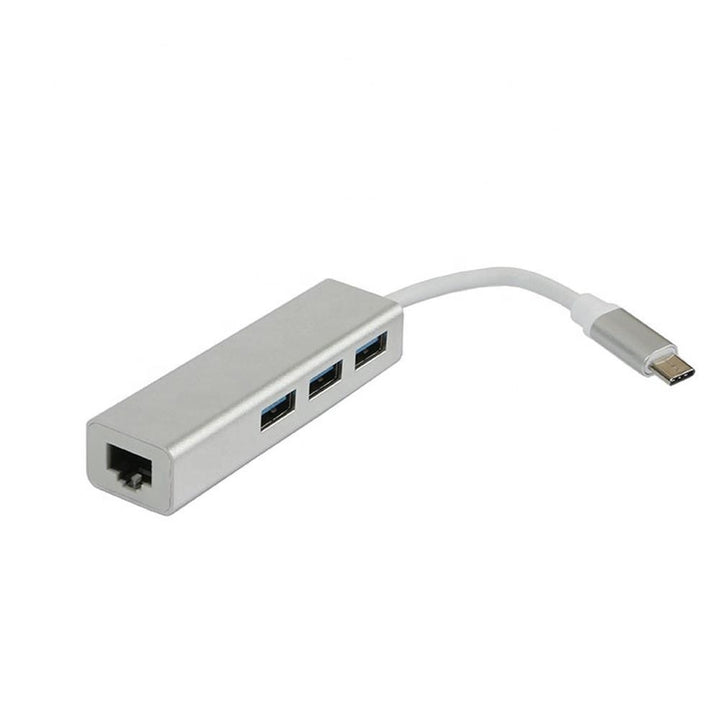 3100M 4 In 1 USB 3.0 Type C to Ethernet RJ45 Expansion Adapter Converter HUB For Laptop MacBook Computer Image 3