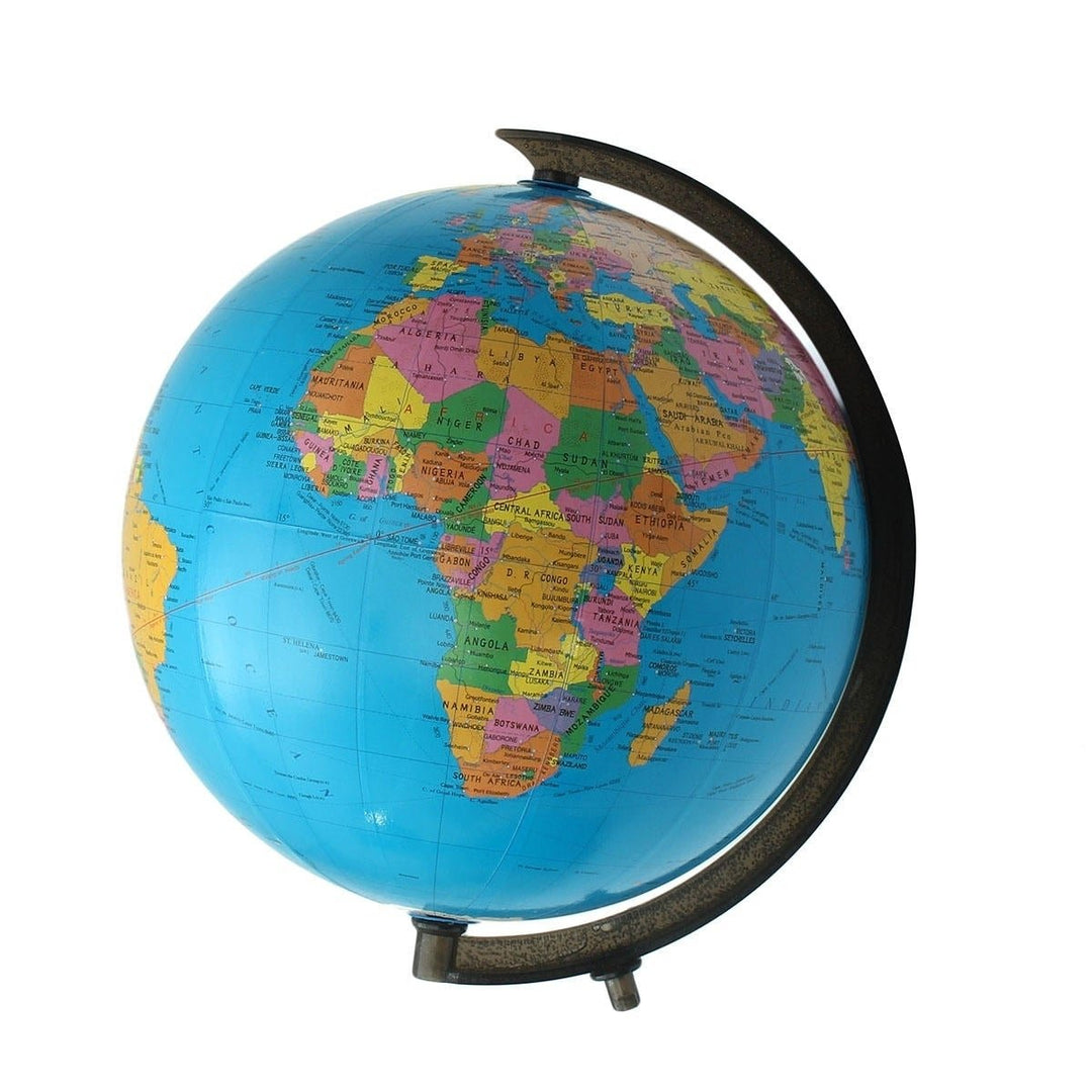 32cm Rotating World Earth Globe Atlas Map Geography Education Toy Desktop Decor Image 3