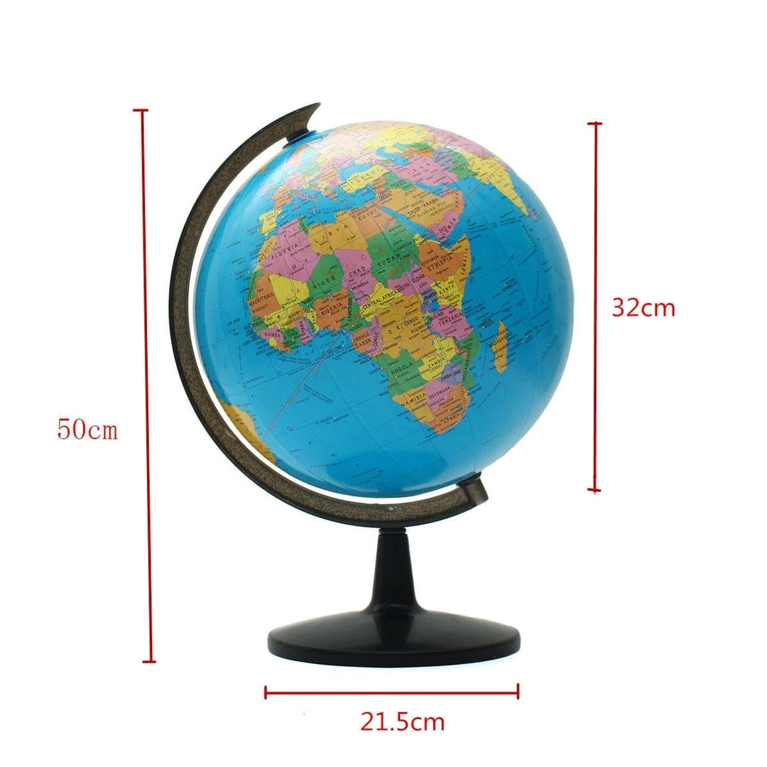 32cm Rotating World Earth Globe Atlas Map Geography Education Toy Desktop Decor Image 7